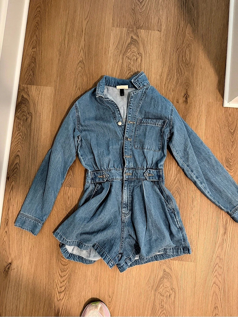 Denim Romper Size 6 Like New